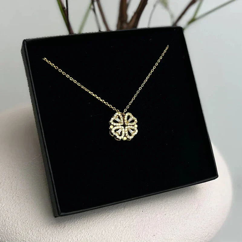 COLLIER COEUR TRÉFLE MAGÉTIQUE - My Store
