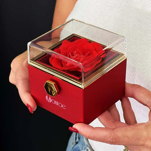 BOÎTE COLLAR CŒUR MAGNÉTIQUE AVEC FLEUR PRÉSERVÉE - My Store