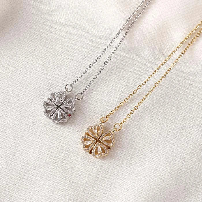 COLLIER COEUR TRÉFLE MAGÉTIQUE - My Store